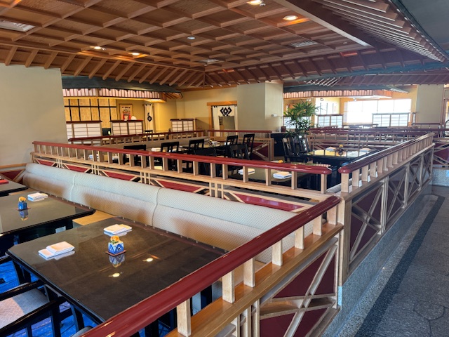 ホテル椿山荘東京内にあるレストラン　日本料理みゆきの店内