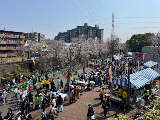 恩田川さくら祭りの会場