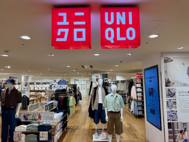 ユニクロの売り場フロア