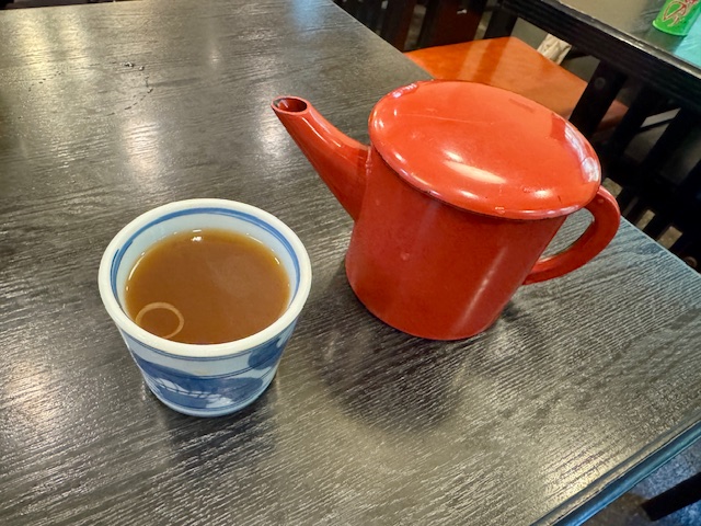 深大寺そば松の木の蕎麦湯